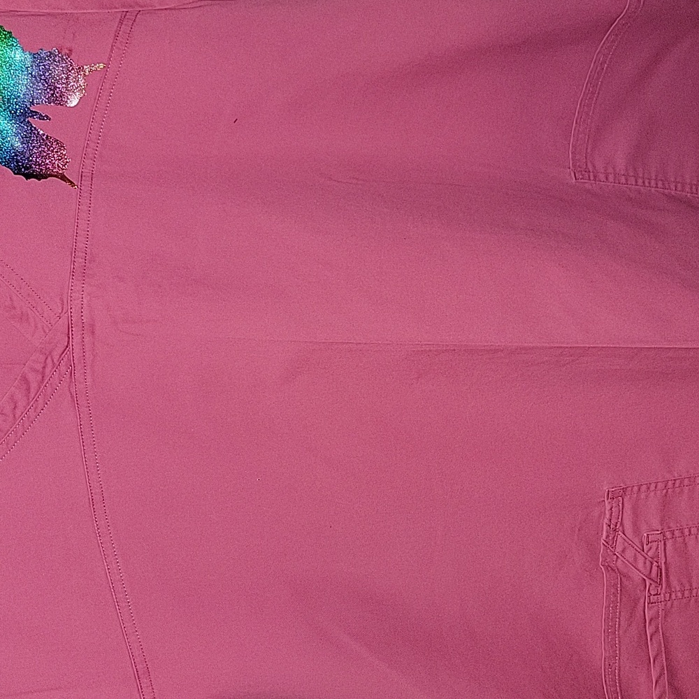 PRETTY PINK 2XL SCRUB TOP